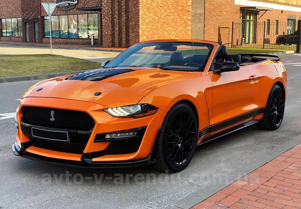 Оренда кабріолету Ford Mustang GT помаранчевий