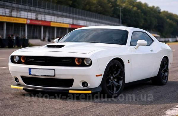 Оренда авто Dodge Challenger 6.4 white з водієм