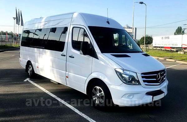Оренда мікроавтобуса з водієм Mercedes Sprinter VIP білий 8 місць