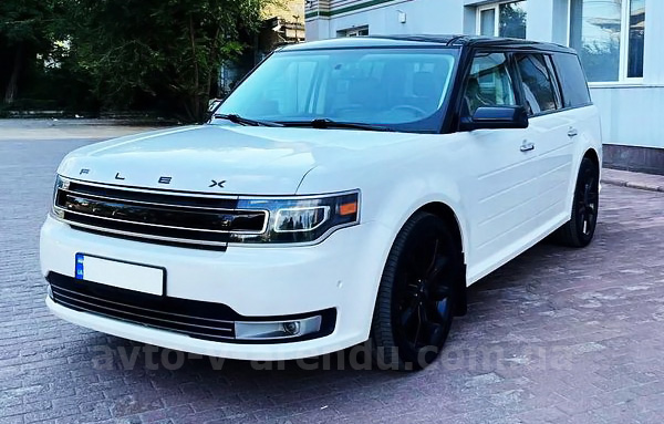 Оренда позашляховика з водієм Ford Flex білий