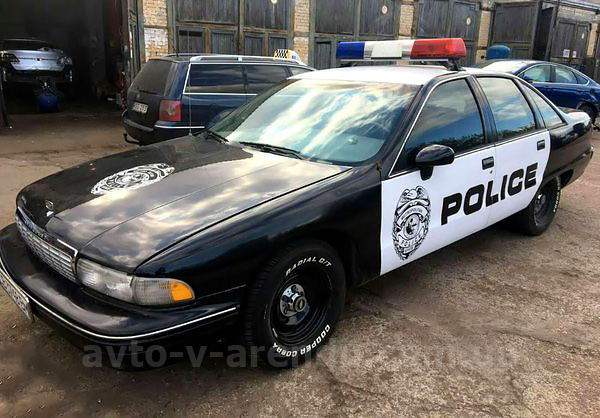 Оренда авто на зйомки поліцейська машина Chevrolet Caprice
